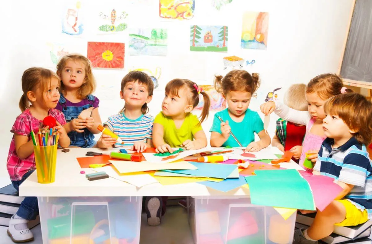 Inside view of Reedley Kindergarten classroom setup and learning environment