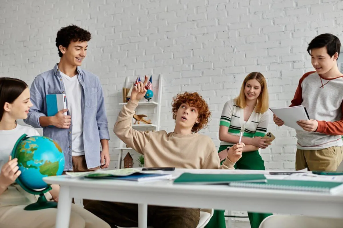 Teenager developing skills and a positive learning mindset