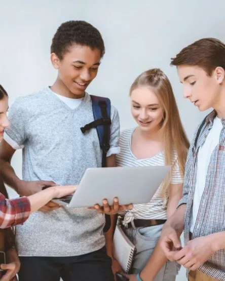 Senior high students exploring hobbies and extracurricular activities