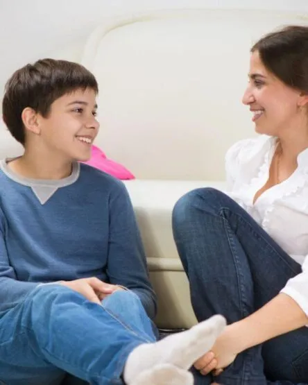 Parents guiding their child through the transition to college