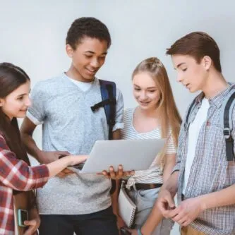 Senior high students exploring hobbies and extracurricular activities